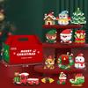 Halloween Party DIY Christmas Building Blocks Snowman Elk Santa Claus Micro Brick Model Xmas Tree Decoration Children Toy Gift
