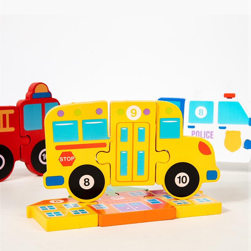 Children'S Early Education Puzzle Two-In-One Character Puzzle Drawing Board Exercise Hand-Eye Coordination Role Cognitive Toy