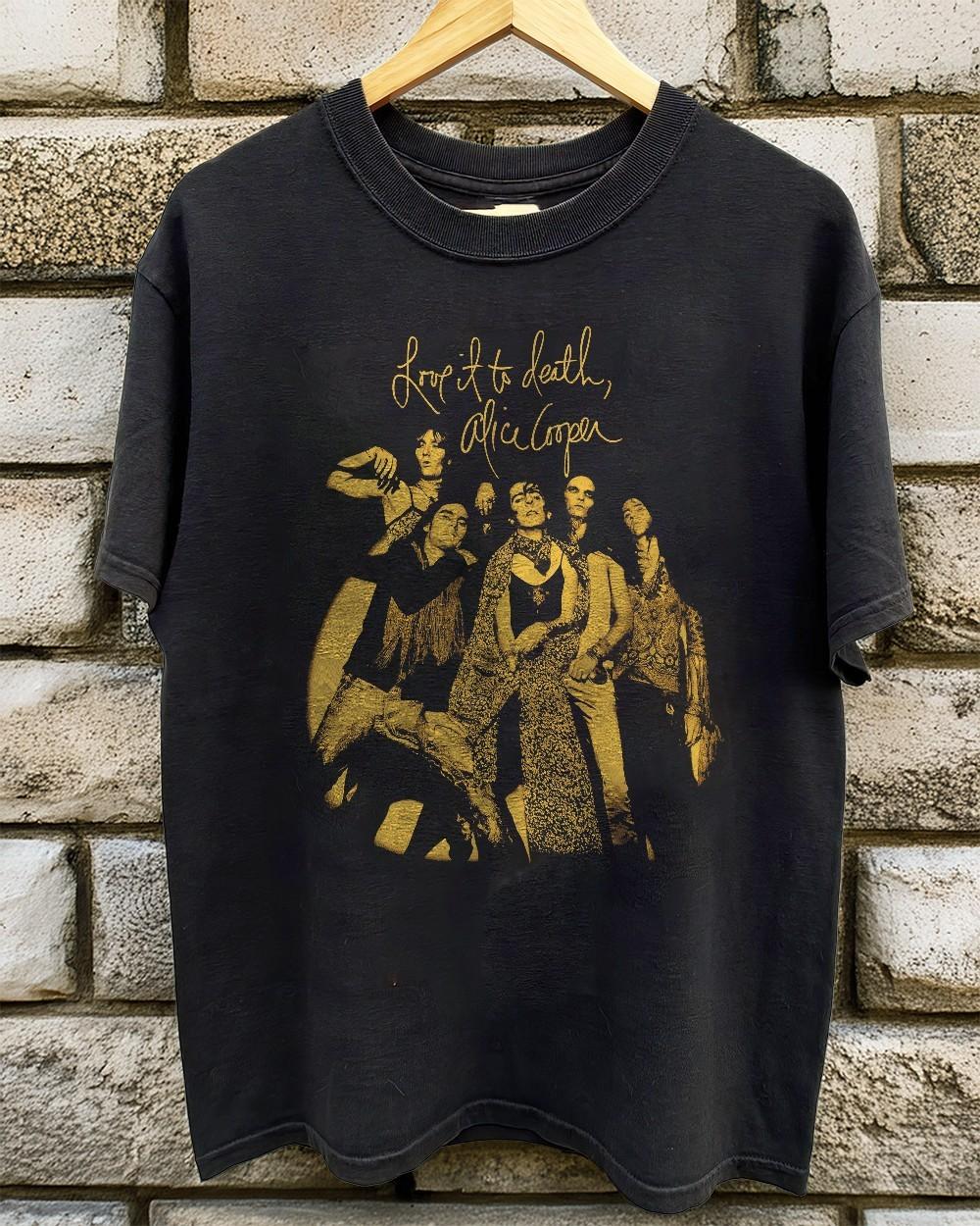 Alice Cooper Love It To Death Vintage Rock Graphic T Shirt S-5XL XL
