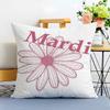 Luxury MMardi MMercred Cushion Cover Washable Linen Pillowcase Soft  for Sofa Bed Cozy Home Room Decor