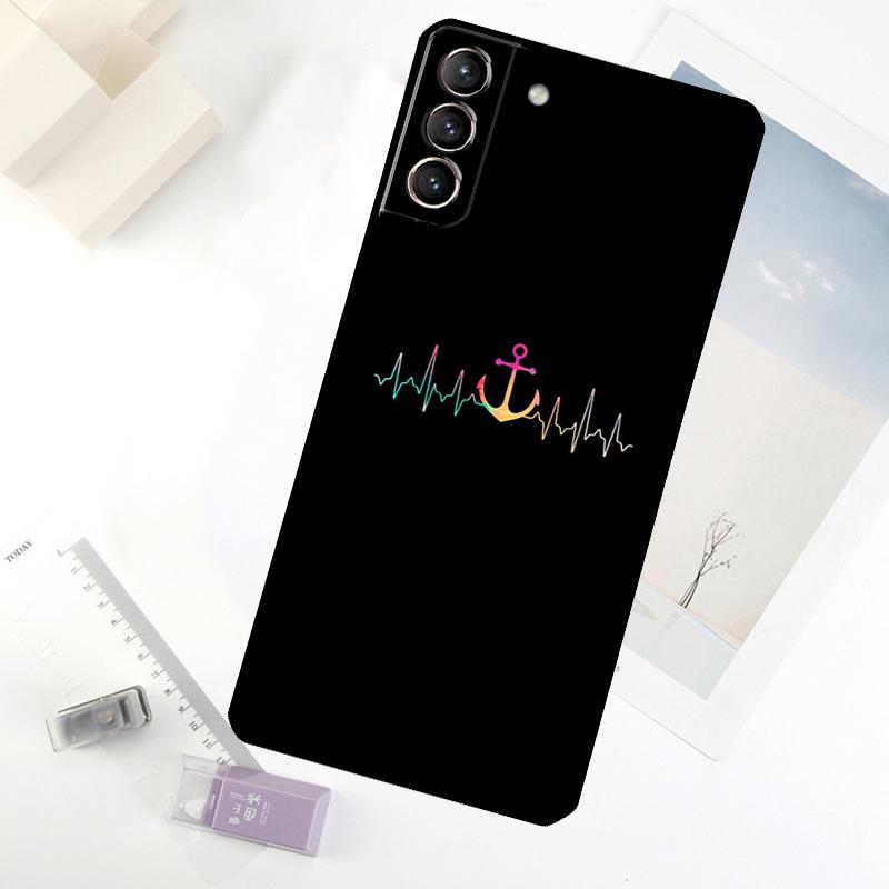 Anchor Boat Phone Case For Samsung Galaxy S24 FE S23 Ultra S21 S22 S25 S26 Ultra S10 Plus S20 FE Cover