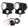 2Pcs Car LED Work Light Motorcycle Spotlight 8000LM Hi-Lo Beam Motorbike Fog Light 20Wx2 Driving Fog Lamp Headlamp Drive Light