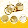 Stainless Steel Sugar Jars Salt Spice Condiment Containers with Glass Lids and Spoon Rust-proof Kitchen Condiment Storage Bowls