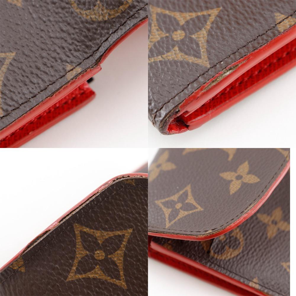 LOUIS VUITTON Portefeiulle Emily Purse M62941 Brown Monogram canvas flour Women Used