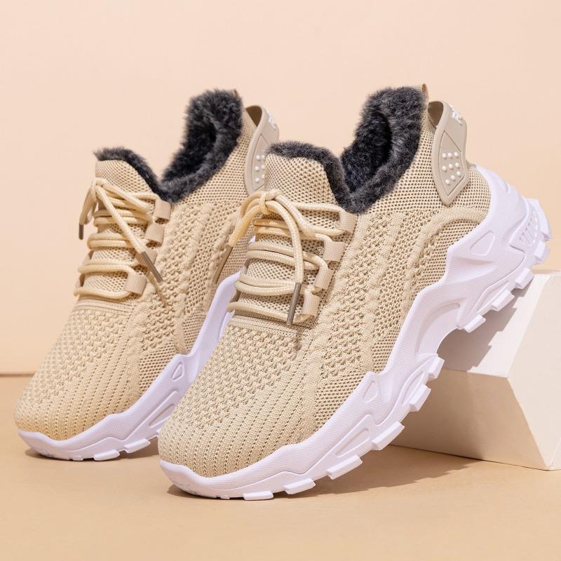 Women's shoes autumn and winter large size velvet shoes platform father shoes cotton shoes women wear warm and healthy shoes in winter