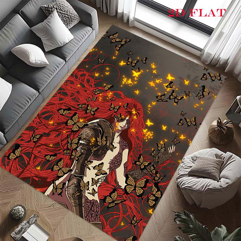 Malenia Bloom Carpet Rug for Living Room Bedroom Home Sofa Decoration,Kids play Nonslip Floor Mat
