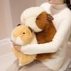 Juguete de Peluche Hámster Ratón Cobaya Cavia Porcellus de 25 cm Relleno Marrón Gordo Animal de Dibujos Animados Muñeca Regalo Calmante