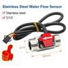 Intelligent Electronic Digital Flowmeter Meter Water Flow Sensor Measuring Flow Temperature Flow Velocity Integration G1 G1/2