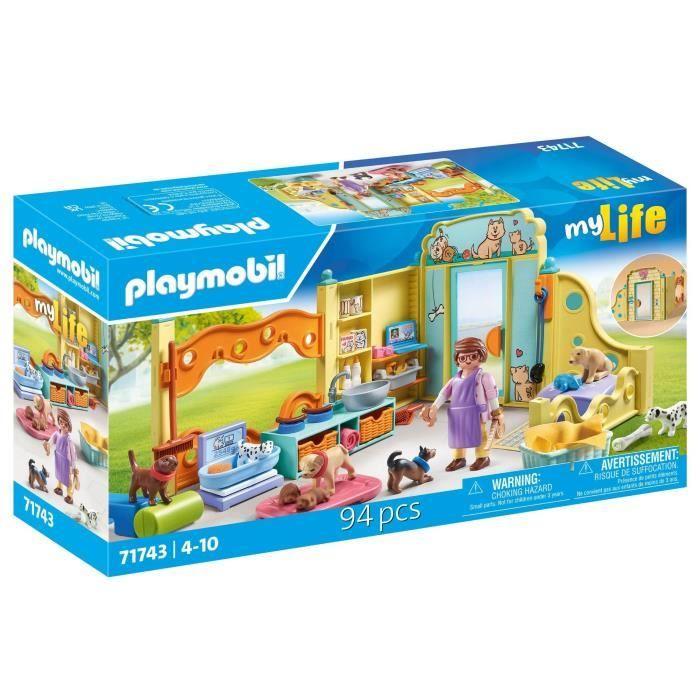 Joom Playmobil 71743 Centro Di Cura Canina Con 8 Cani E Veterinario, My Life, 94 Pezzi, Dai 4 Anni