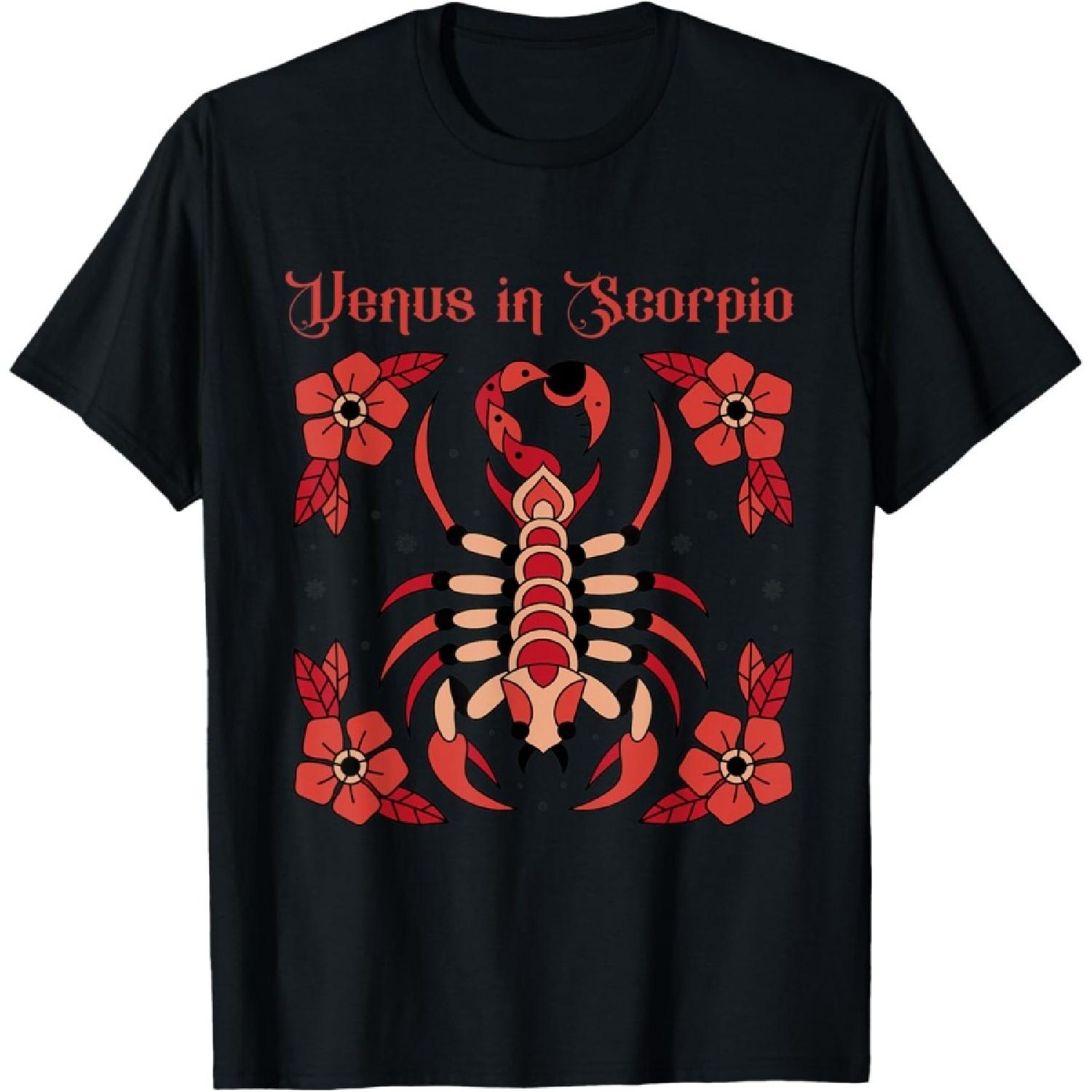 

Venus Flower In Scorpio Nocturnal Animal Scorpion T-Shirt XXXXXL чорний