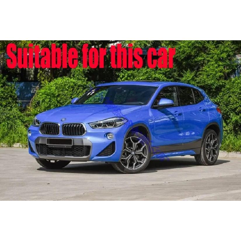 For BMW X2 F39 2018   Car Accessories  ABS Chrome Speaker Cover Interior Trim Side Door Stereo Bezel Collar Ring Garnish
