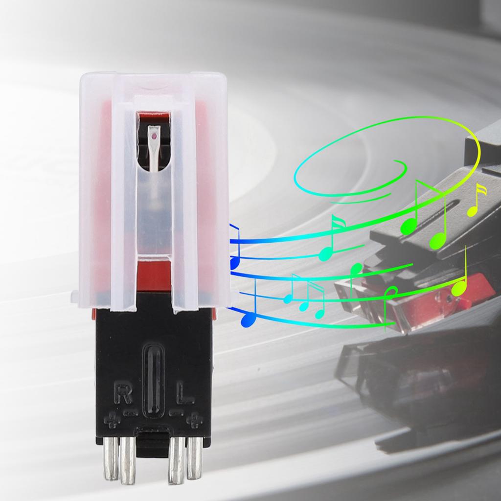 Dual Needle Stereo Stylus for LP Vinyl Player USB Turntable Accessory