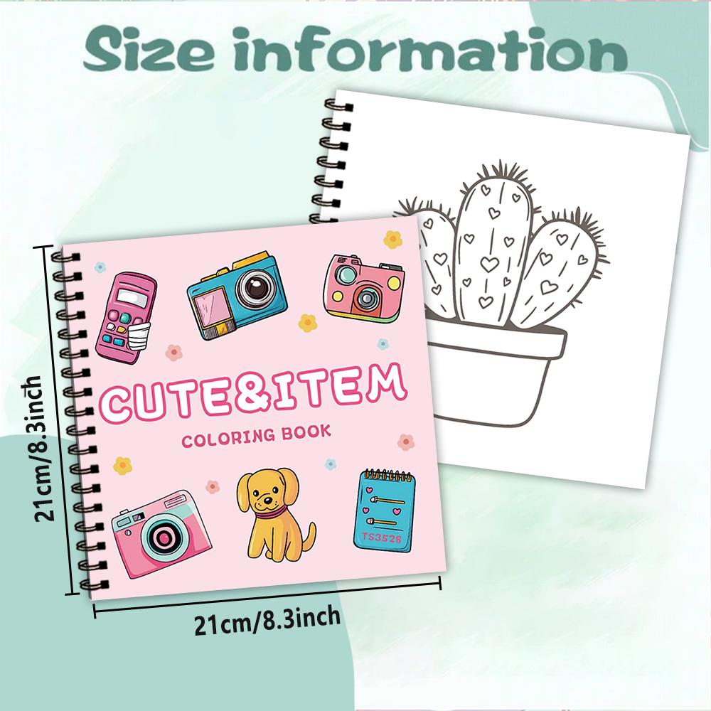 

1 шт., Раскраска - Раскраска для подростков - 30 листов, 8,3x 8,3 дюйма, Снятие стресса у взрослых, Подарок на день рождения, Праздничная вечеринка