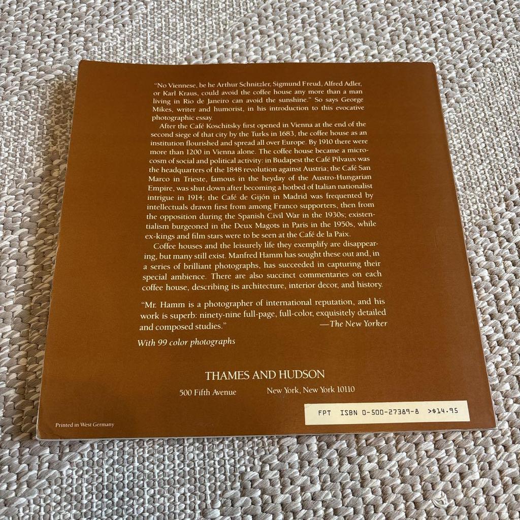 [USED] coffeehousesofEurope Foreign Books George Mikes Rare Books Same Day Shipping