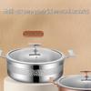 304 Stainless Steel Hammered Mandarin Duck Hot Pot