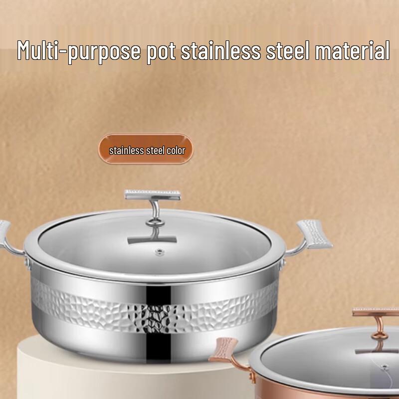 304 Stainless Steel Hammered Mandarin Duck Hot Pot