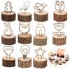 Desktop Decoration Wedding Supplies Table Numbers Holder Wooden Paper Clamp Photos Clips Picture Frame Clamps Stand Place Card