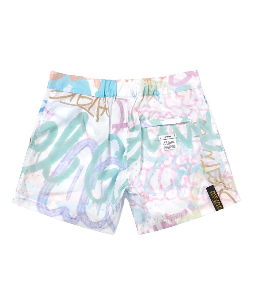 STIGMA 22 Painting Shorts White Multi