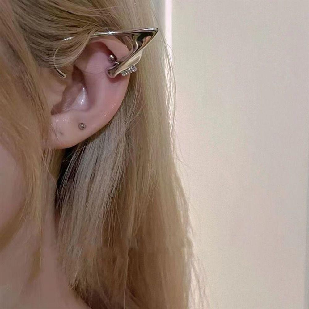 Ear Cuff Cat Ear Hollow Ear Clips Korean Style Elf Ear Clip Sweet   Women