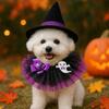 Zwierzę pies pies kot kot mały pies szczeniak moda romantyczny uroczy akcesoria halloweenowa gaza szalik