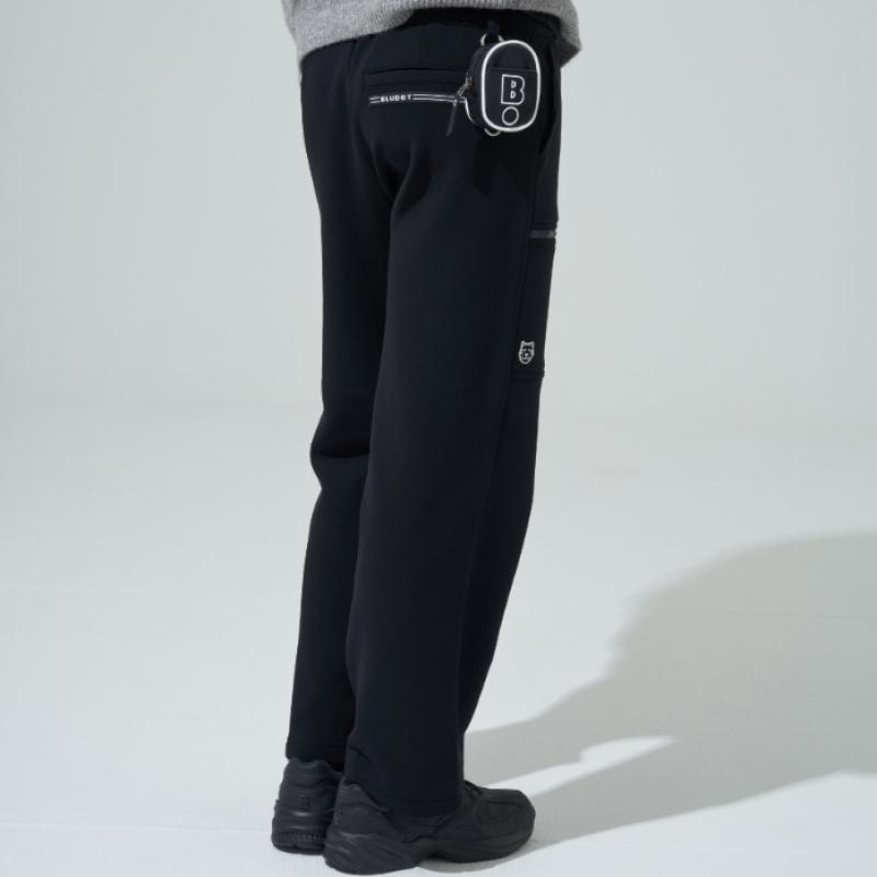 Blu Dot Soft Fleece Wide Fit Pants Bk