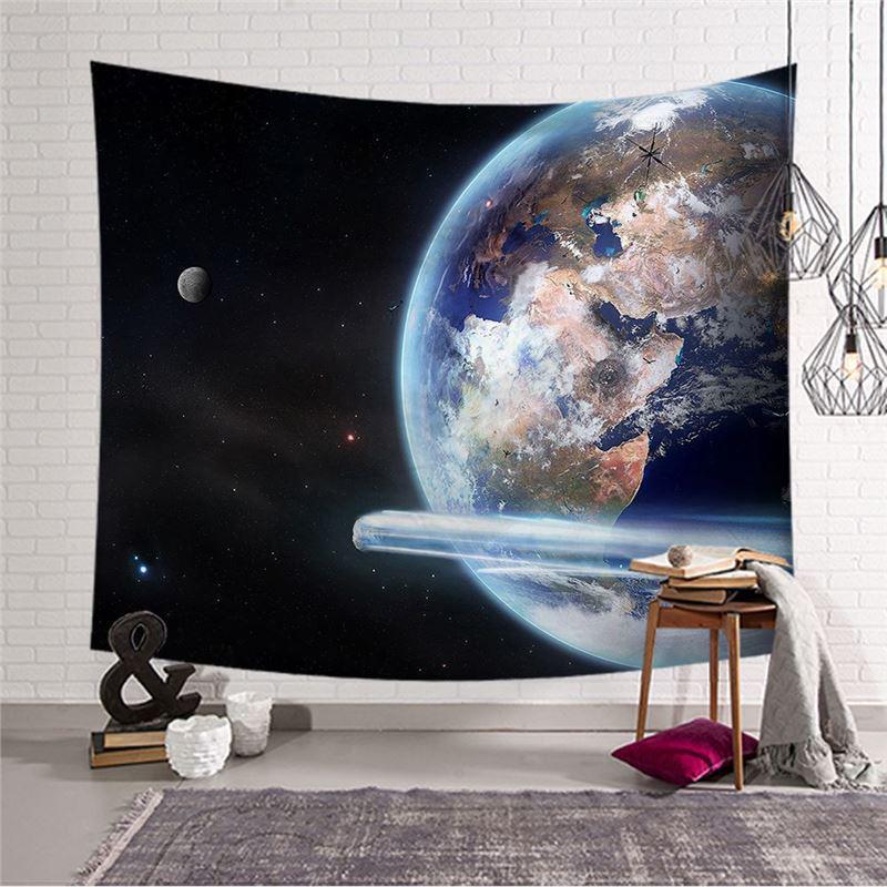 Starry Sky Tapestry: European & American Decorative Wall Hanging, Polyester Fabric, Perfect for TV Backgrounds & Photography Backdrops.