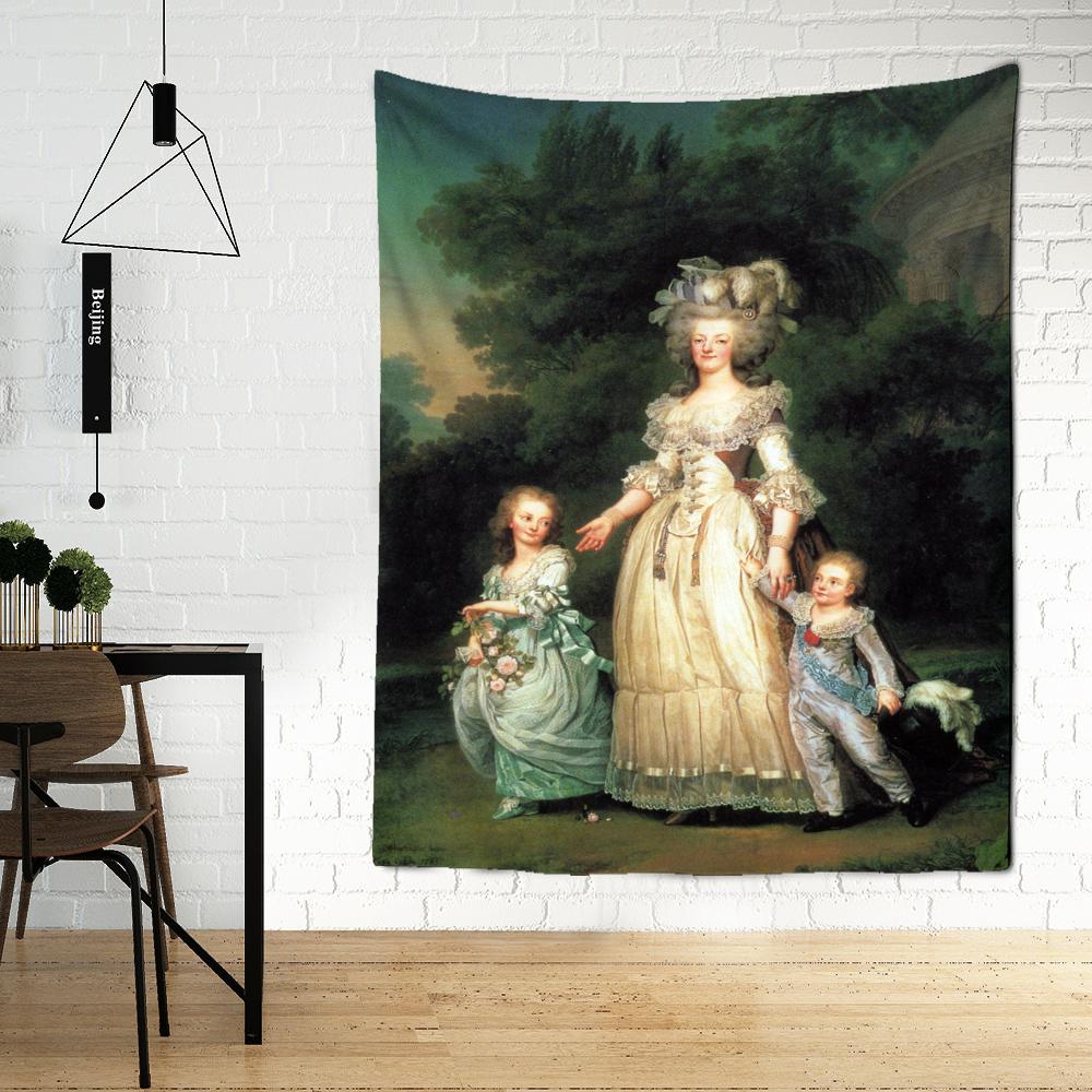 Personaje de Operă Chineză Tapiserie de Perete Mister Artă Retro Hippie Tapiz Estetică Cameră Decor Acasă