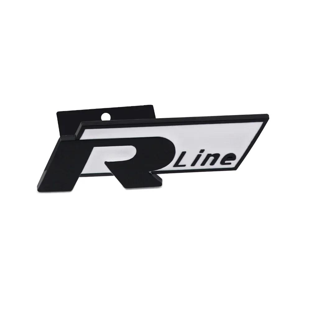 AABKX1 Kovový odznak přední mřížky automobilu pro Volkswagen VW Rline Jetta Beetle CC Golf Passat GTI GTD MK3 MK5 Touareg Scirocco Lavida