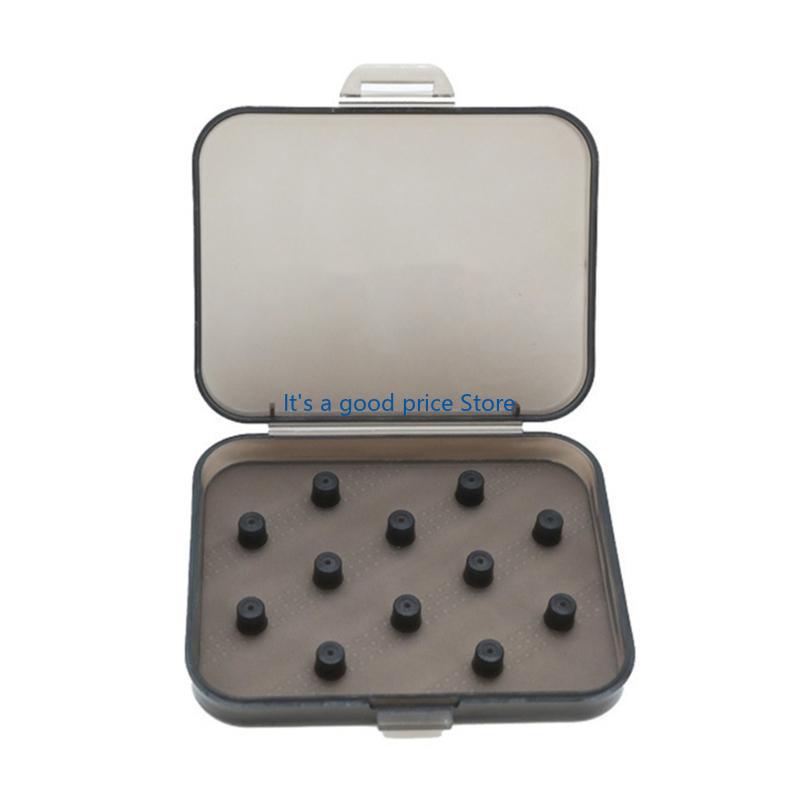 

Quality Eartips Storage Case Earbud Storage Container, Lightweight and Flexible, Perfect for Students and Commuters прозрачный черный