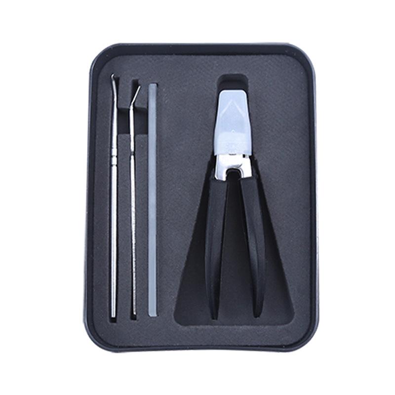 In Stock: Imitation Gold Cicada Anti-Splash Super Sharp Angled Nail Clippers with Large Opening and Stainless Steel Pliers