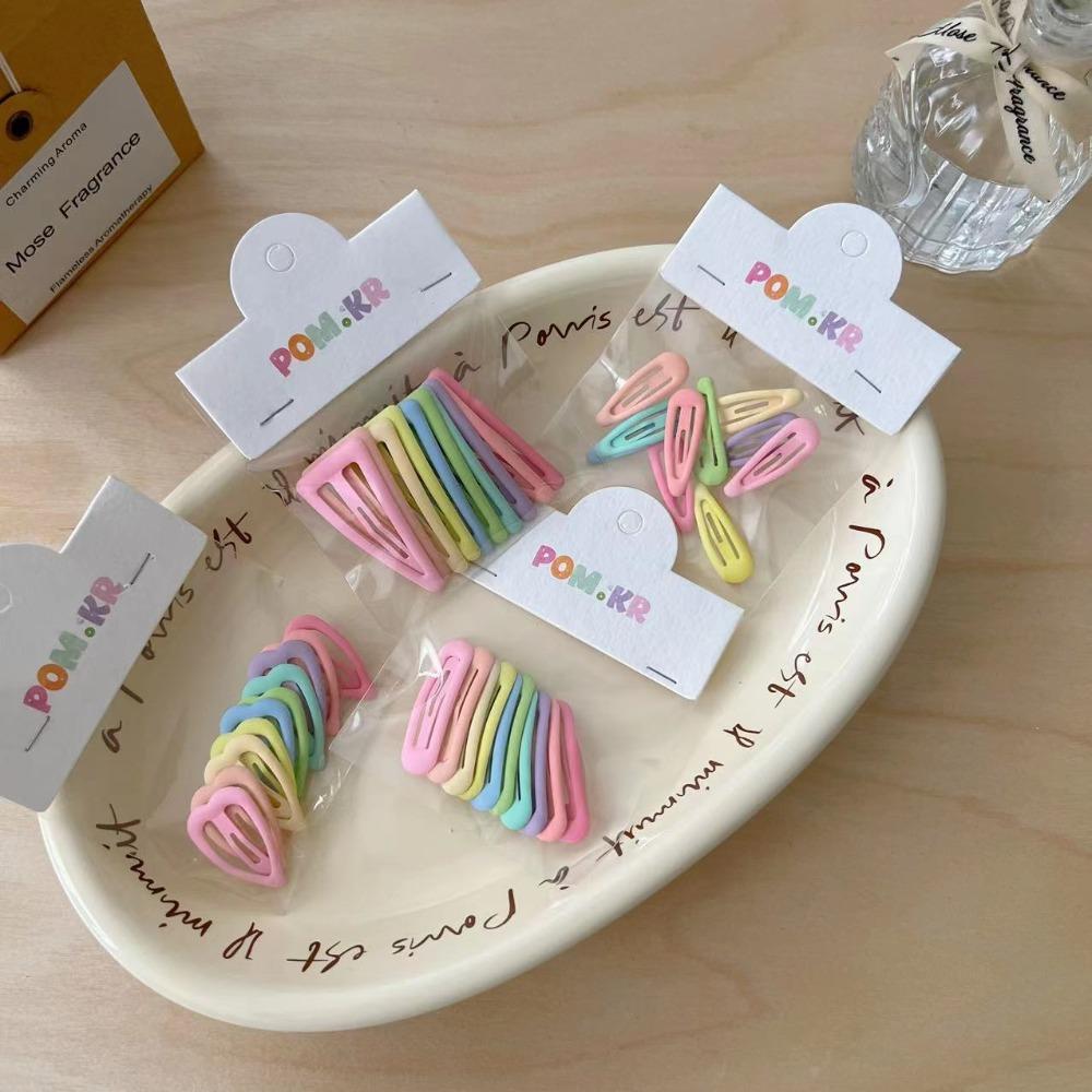 10pcs Candy Color Bobby Pins 3cm-5cm Small Metal Hair Clips Children's Hair Accessories