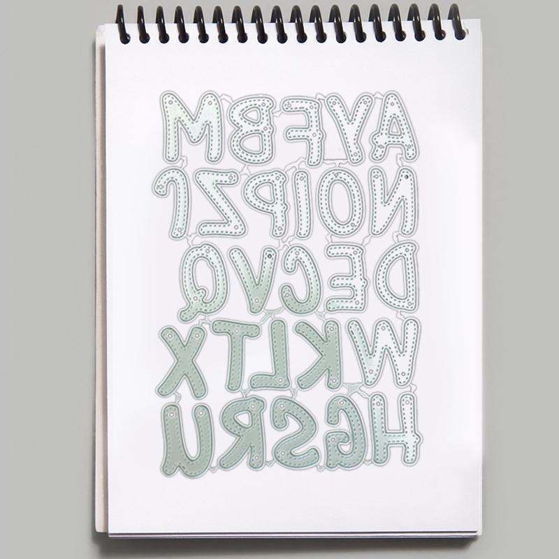 Letter Cutting Dies Alphabet Die Cuts Embossing Die Cuts Template for Kid Gift Card Making Scrapbooking DIY Album Crafts