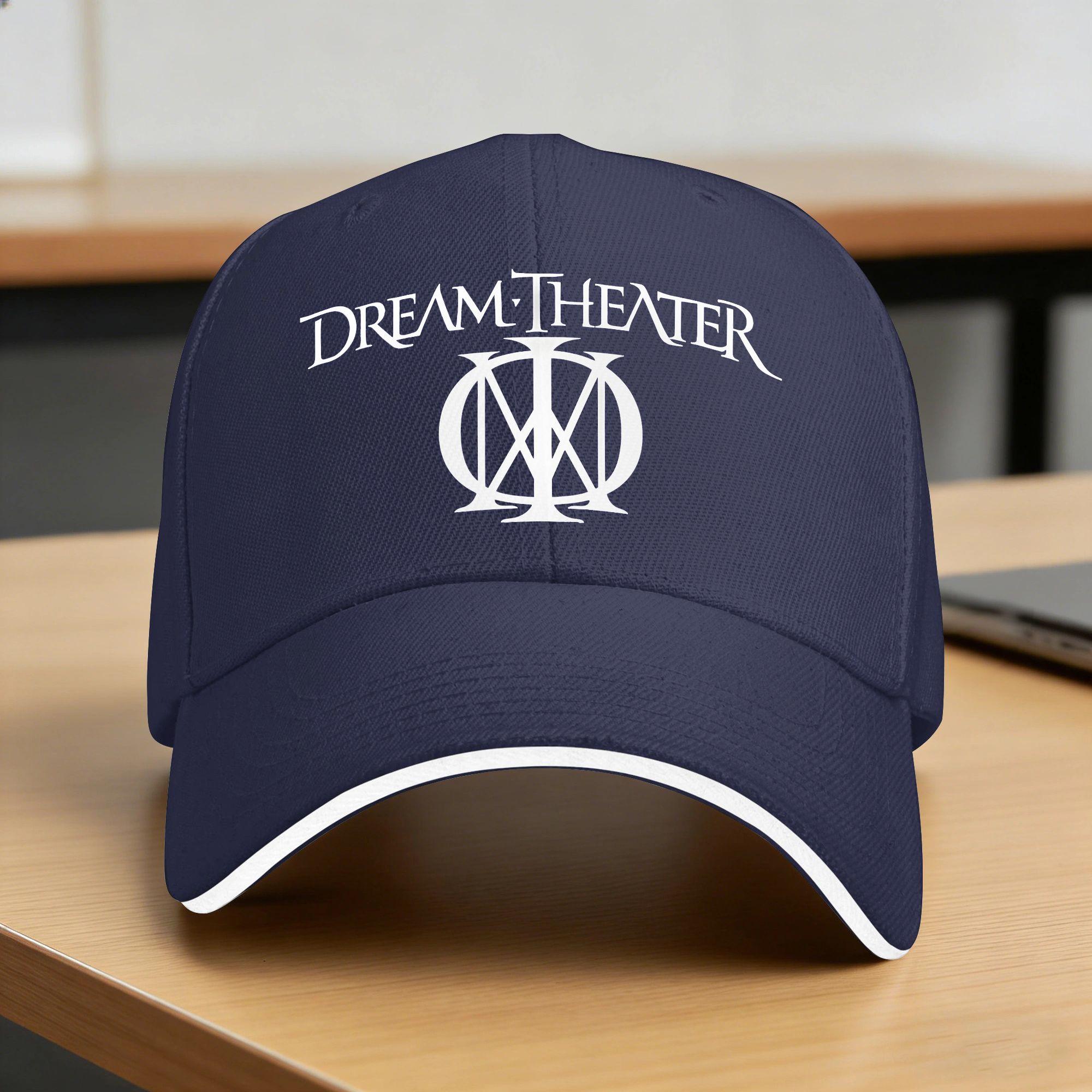 Herdh Nieuwe Dream Theater Logo Zon Baseballpet Zomer Yk Retro Truckerpet Voor FeUnisex Unisex Tennis Skate Snapbackpet One Size