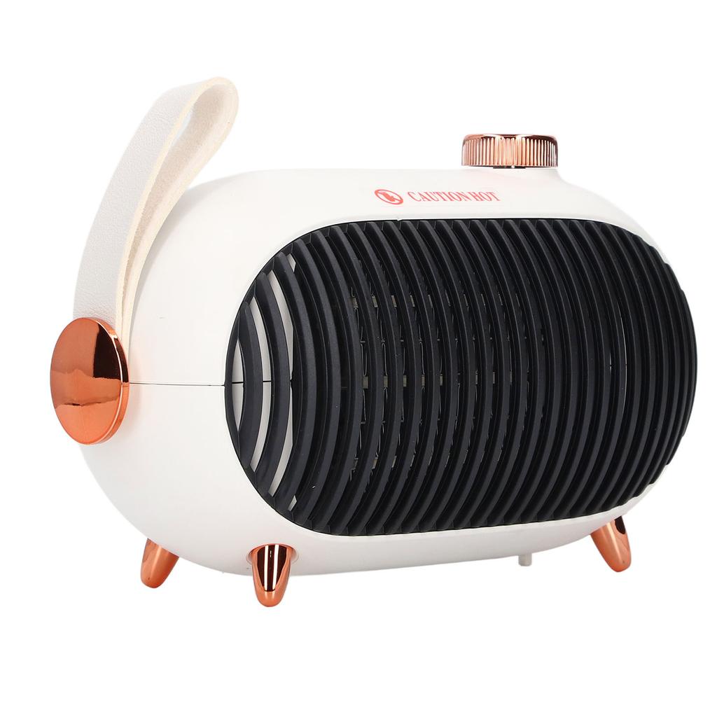Small Space Heater 900W PTC Ceramic Fast Heating 3 Level Adjustment Mute Overheating Protection Desk