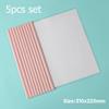 5Pc/Set A4 Transparent Folder Thickened Plastic Folder File Water-Repellent Test Paper Storage Bag Office Document Classification Bag
