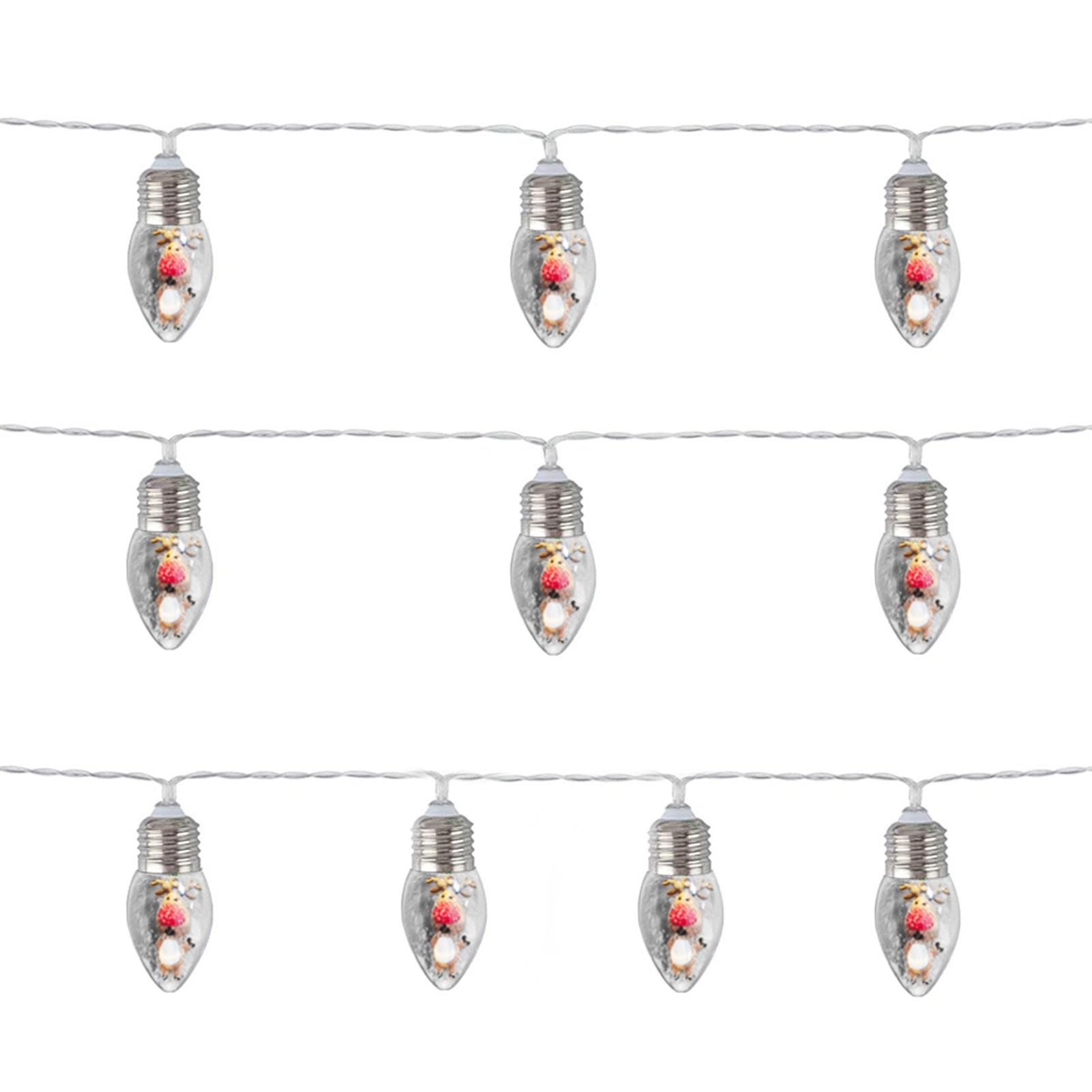 

Очаровательные гирлянды в форме лампочки с мультяшными фигурками, работающие на батарейках, рождественские декоративные огни для праздничной вечеринки 3M 20 Lights