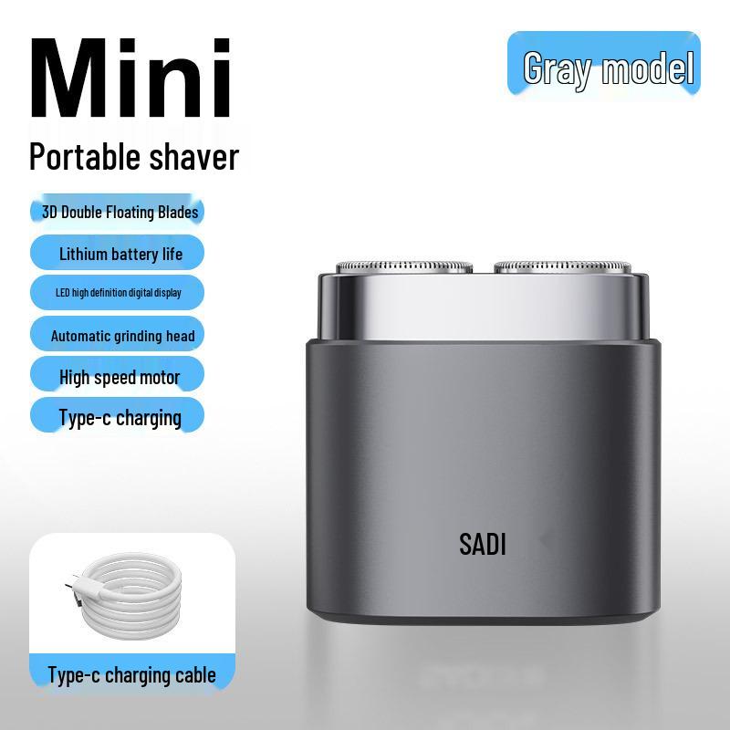 Compact Men's Electric Shaver - Full Body Washable, Super Clean, Portable for Travel