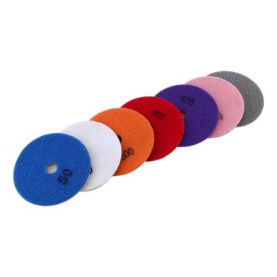 7pcs 100mm Wet Diamond Polishing Pads Disc  for Granite Marble Concret 4inch