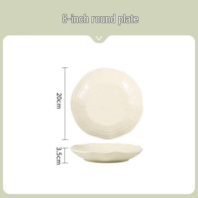 Qiwei Cream Style Ceramic Rice Bowl