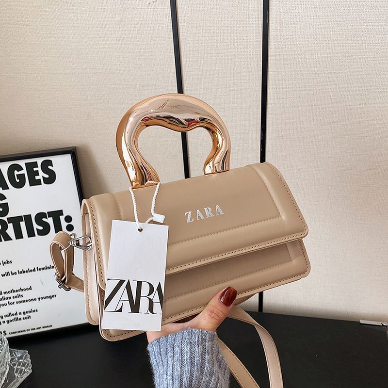 Versatile New Portable Korean Version Women's Bag Fashion Shoulder Internet Celebrity Solid Color Handbag