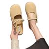 Wear half-support single shoes, new spring lazy pregnant women evening shoes, flat-soled bag head and half slippers