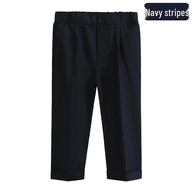 Pantaloni de costum uni pentru copii - Pantaloni lungi casual pentru băieți pentru uniforma de școală primară, costum de spectacol de primăvară/toamnă