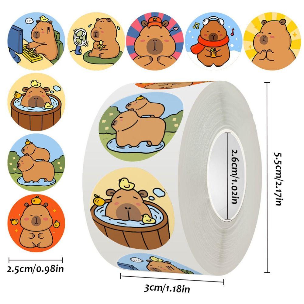 

Paper Tape Cute Capybara Stickers Funny Cartoon Capibara Stickers Birthday Gift capybara