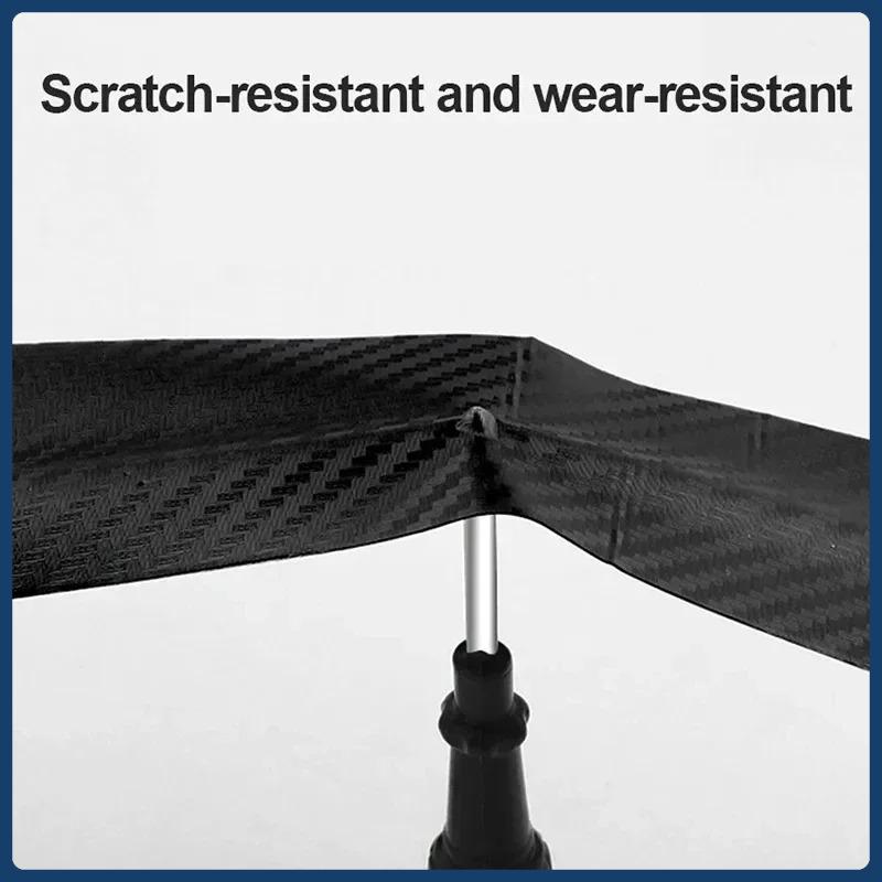 3D Carbon Fiber Sticker Paste Car Threshold Protective Film Anti Scratch Waterproof Matte Black Nano Sticker for Car Body