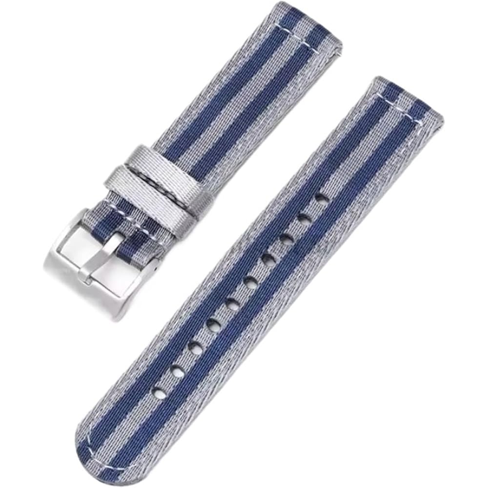 Nylon Watch Strap, 18mm, 24mm, 20mm, 22mm, Omega Compatible, Woven Canvas Fabric Band, Mens Sport...
