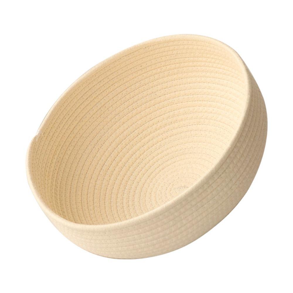 

Removable Round Nest Pad Breathable Cotton Rope Woven Capsule Cat Bed Mat Scratch Proof Washable Woven Rattan Basket