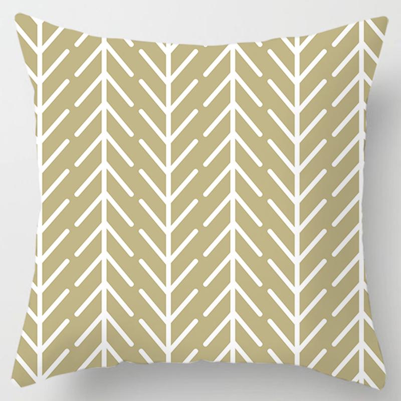 Square Pillow Geometric Print Pattern Cushion Cover Home Living Room Sofa Car Decoration Throw