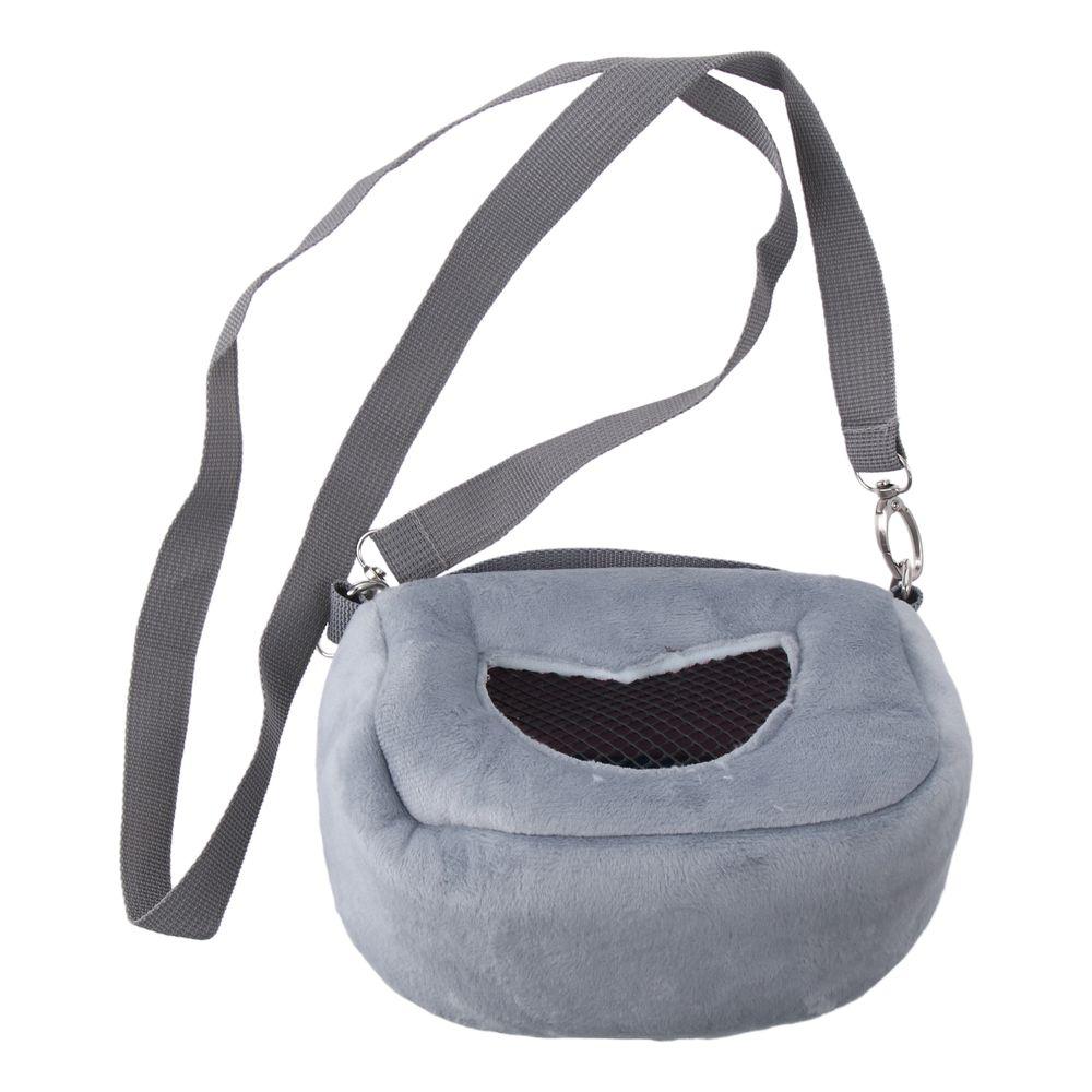 

Серая сумка-переноска для хомяка. Стильная удобная сумка для хомяка.