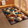Tapis de sol 3D coquillage antidérapant tapis de porte de salle de bain résistant à la saleté et antidérapant tapis de sol pour salle de bain