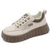 2024 Autumn White Korean-Style Women's Running Shoes with Thick Soles, Model XQ229